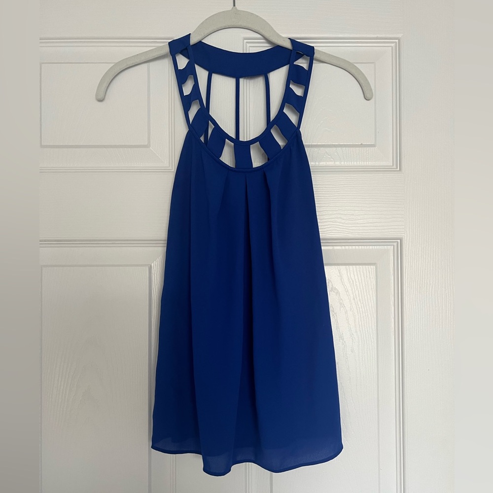 Express royal blue going out top XS